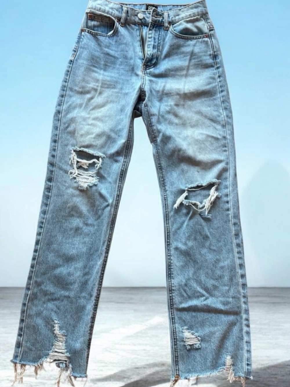 BDG Light Blue Distressed Cowboy jeans size 25